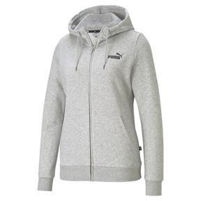 PUMA Essentials Full-Zip Women's Hoodie in Light Grey Heather Product Image