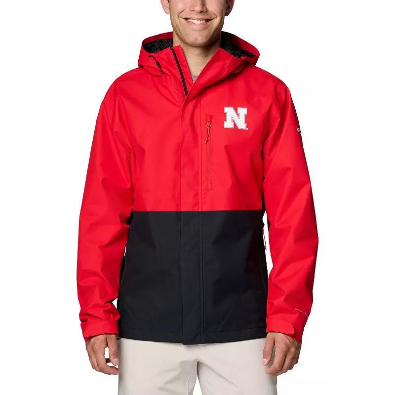 Mens Columbia Scarlet Nebraska Huskers Field Bound Omni-Tech Full-Zip Jacket Product Image