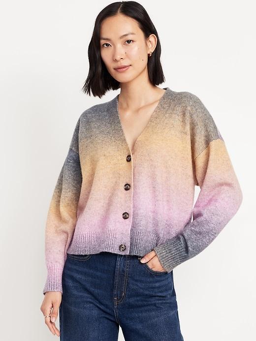 Slouchy Button-Down Cardigan Product Image