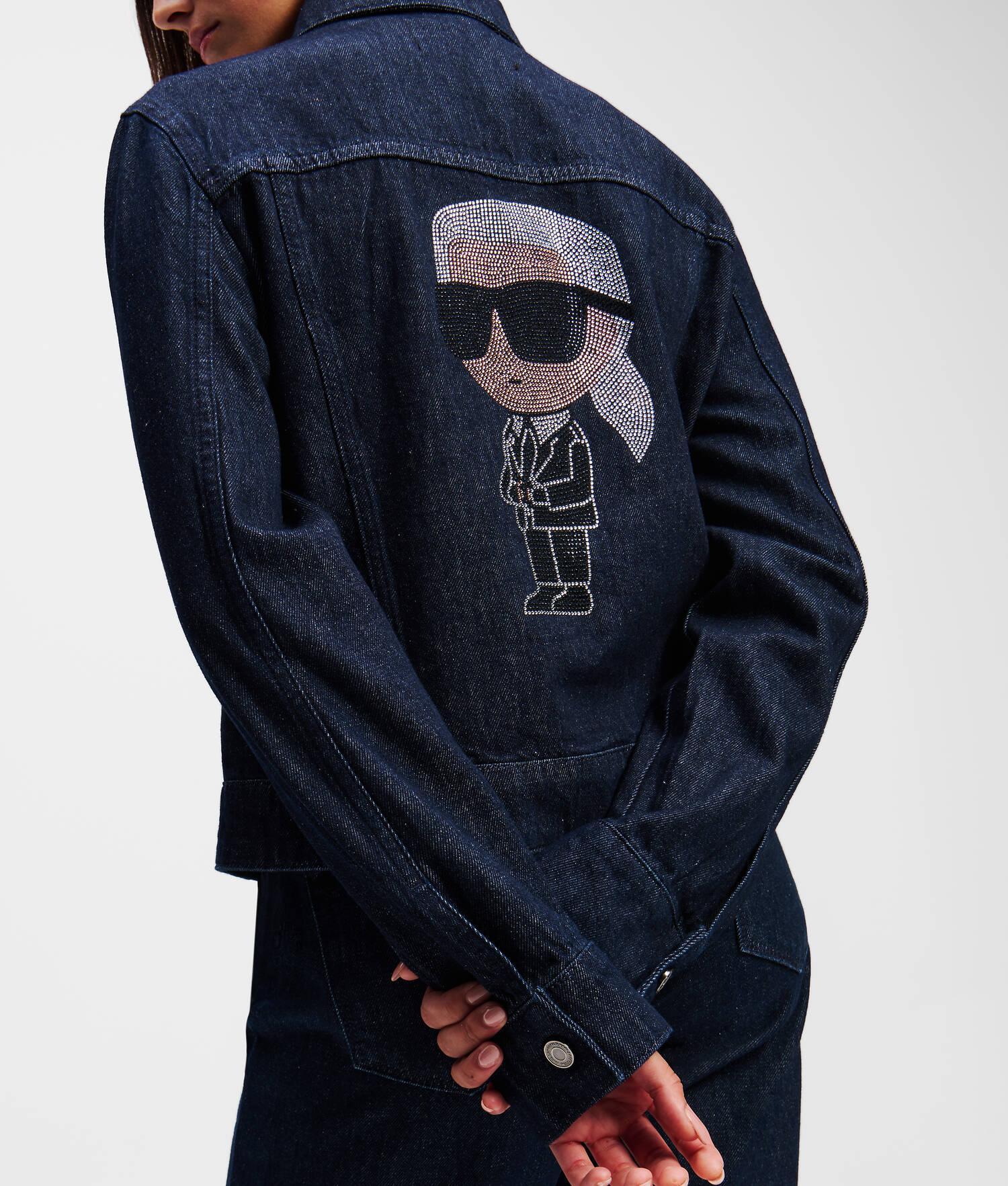 K/IKONIK KARL RHINESTONE DENIM JACKET Product Image