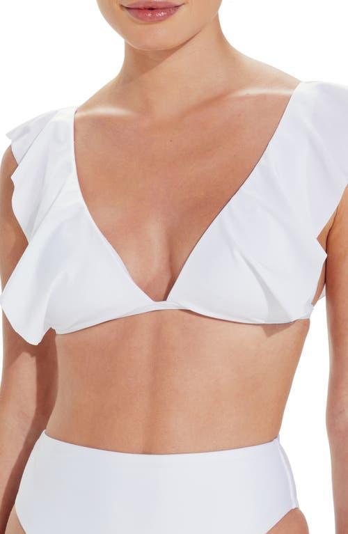 ViX Swimwear Liz Solid Ruffle Bikini Top Product Image