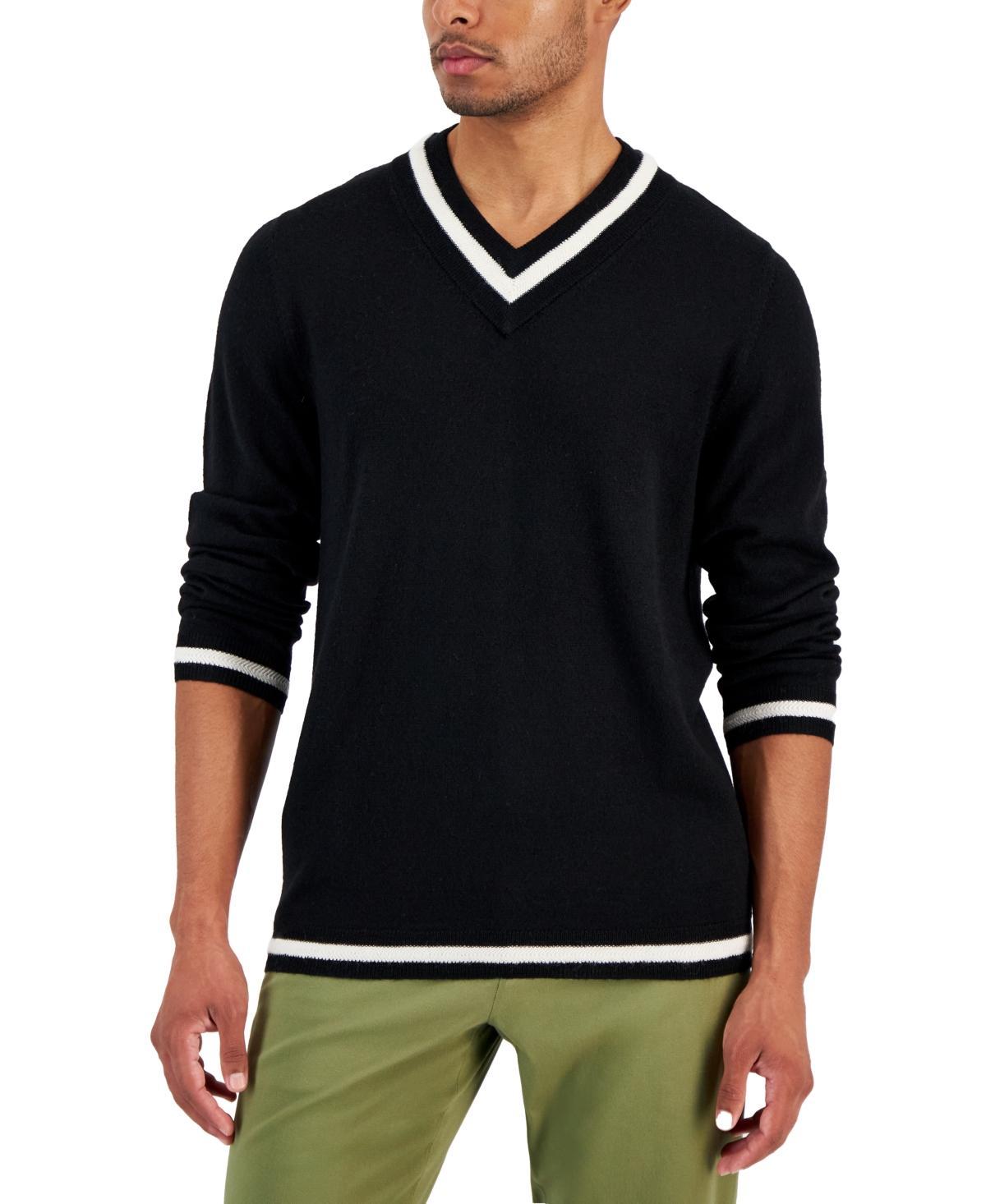 Club Room Mens V-Neck Merino Cricket Sweater, Created for Macys Product Image