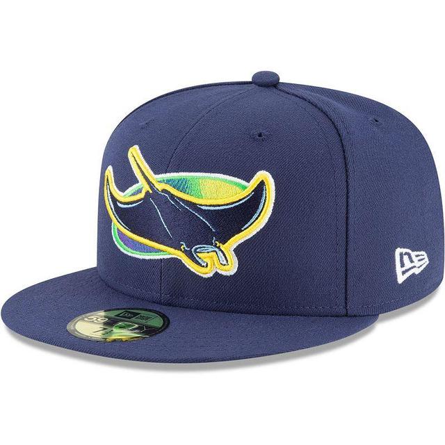 Mens New Era Tampa Bay Rays Alternate Authentic Collection On-Field 59FIFTY Fitted Hat Blue Product Image