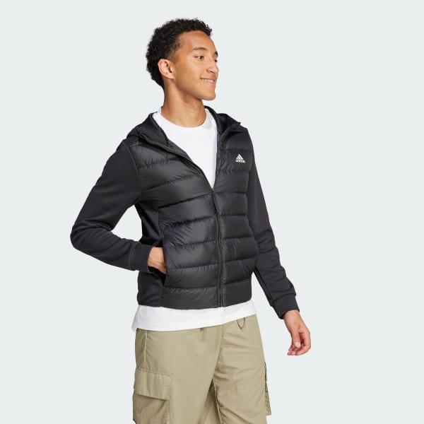 Essentials Hybrid Down Hooded Jacket Product Image