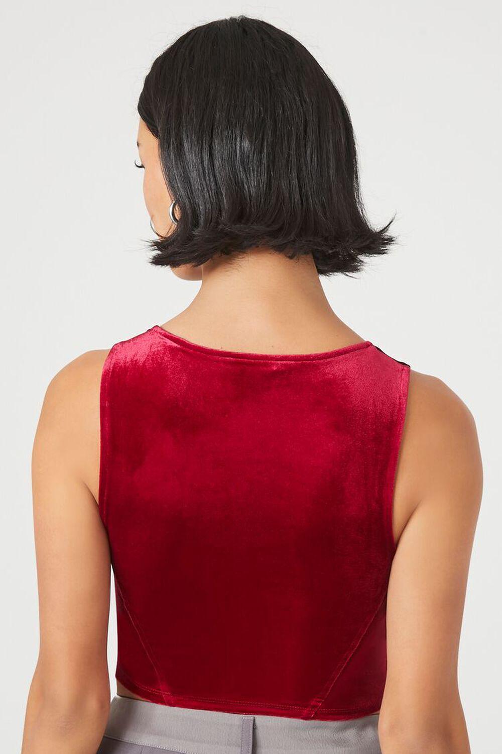 Velvet Bustier Cropped Tank Top | Forever 21 Product Image