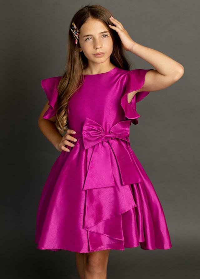 Camryn Dress in Berry Product Image