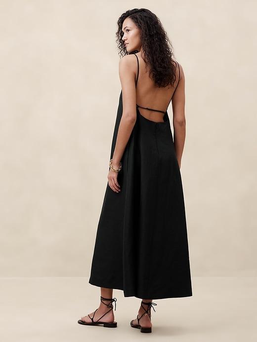 Silk-Linen Maxi Dress Product Image