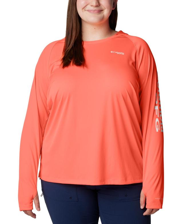 Columbia Plus Size Pfg Hoodie Tidal Tee Active Top - Black Product Image