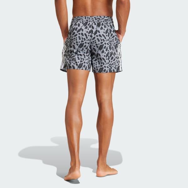 Essentials 3-Stripes Animal-Print CLX Swim Shorts Product Image