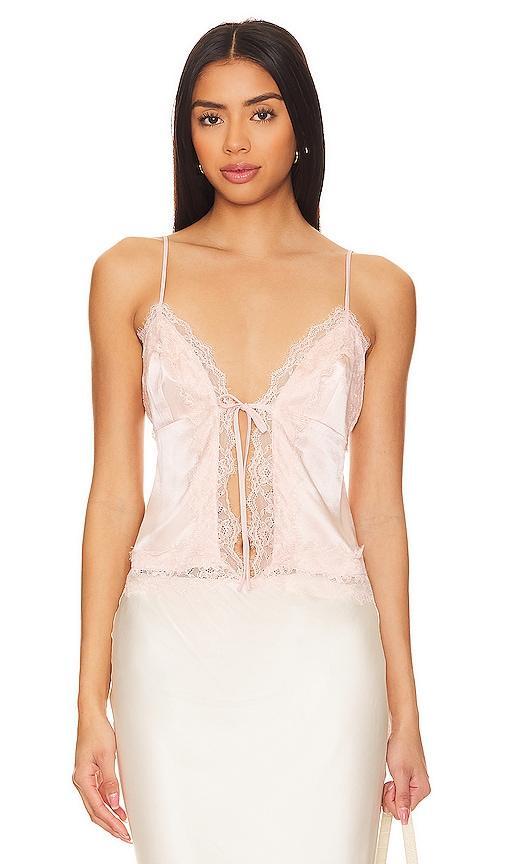 MAJORELLE Dara Top in Pink. Product Image