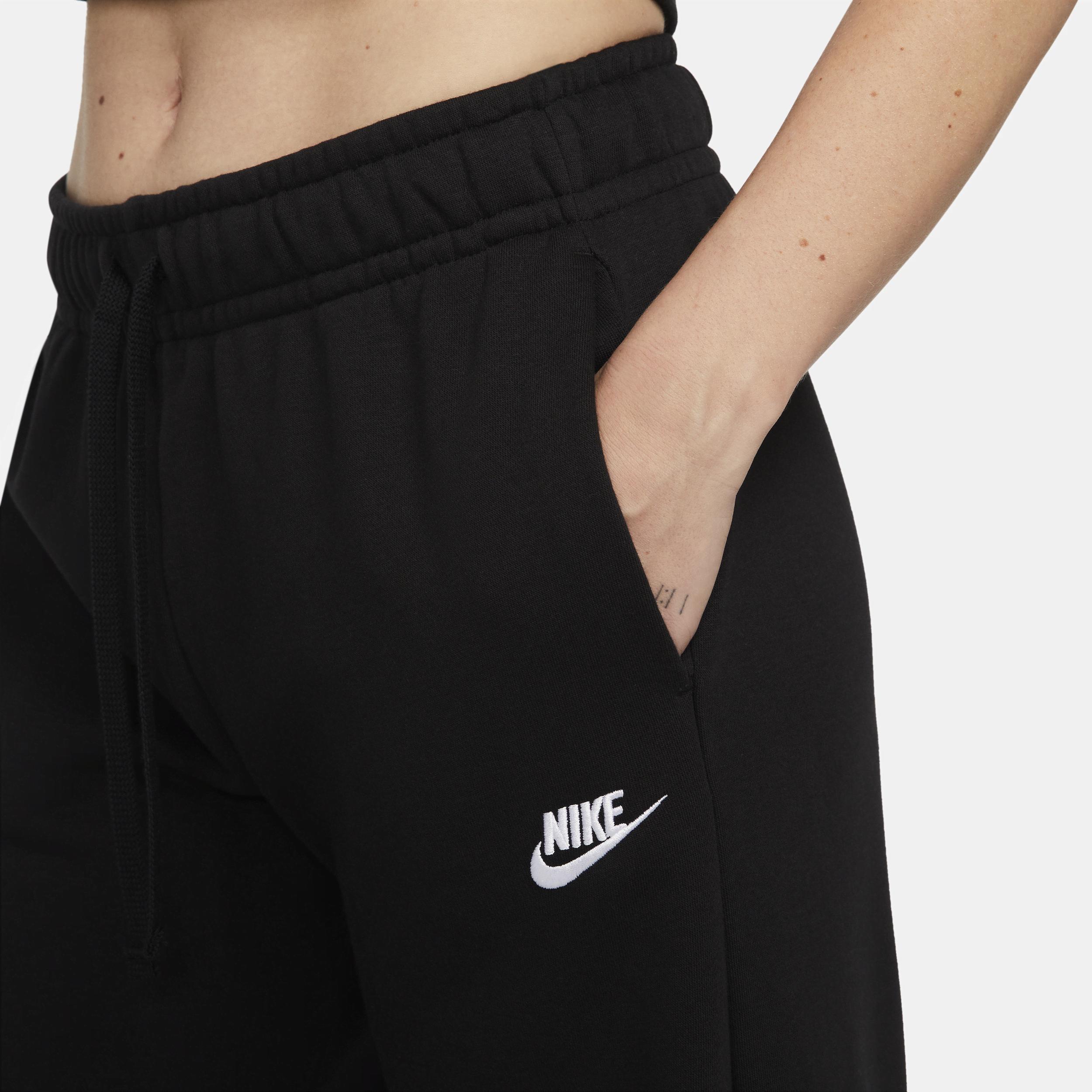 Nike Womens Sportswear Club Fleece Mid-Rise Wide-Leg Sweatpants , X-Small - Womens Athletic Fleece at Academy Sports Product Image