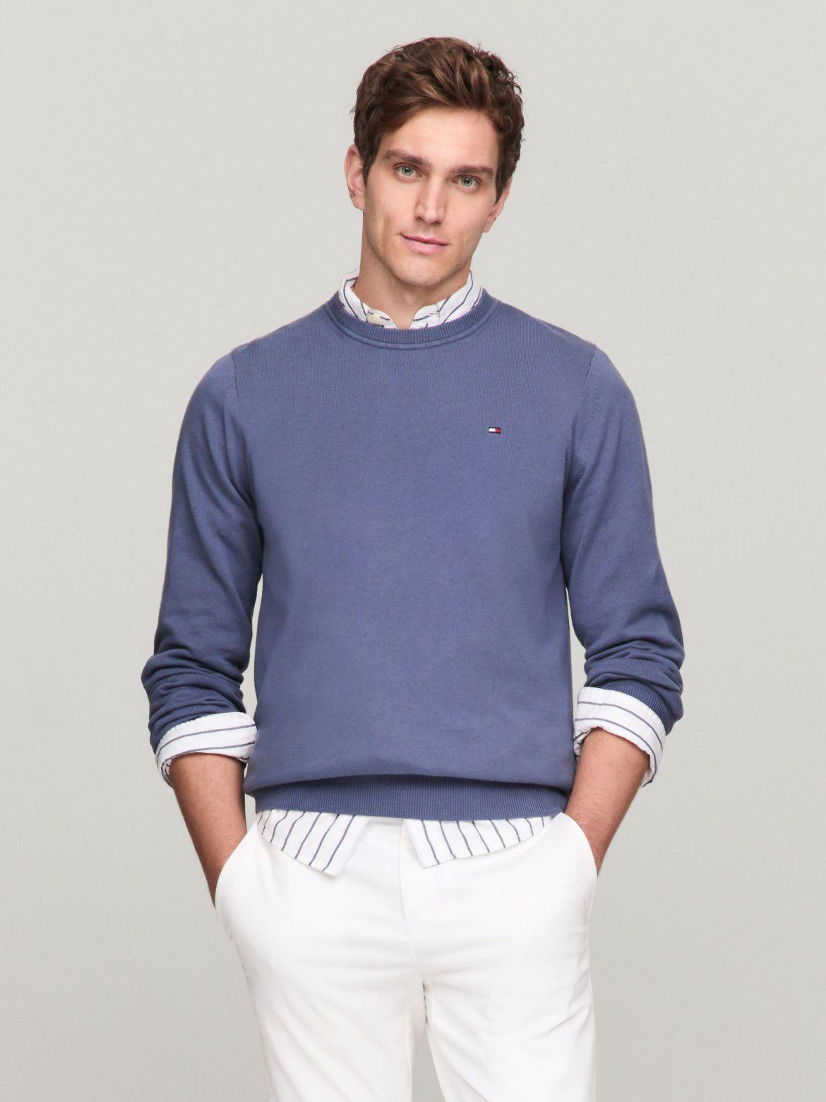 Tommy Hilfiger Men's Flag Logo Crewneck Sweater Product Image