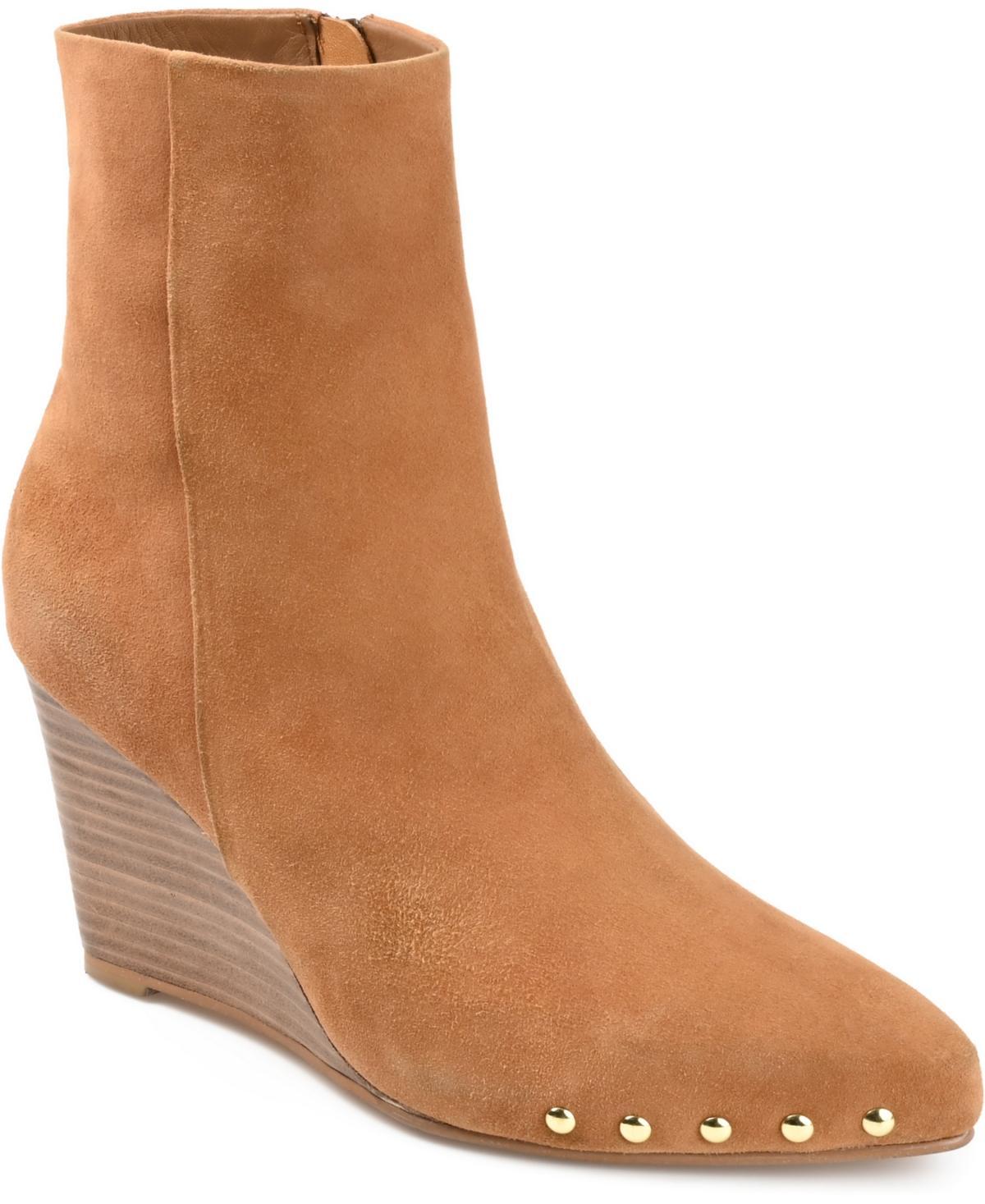 Journee Signature Reeya Tru Comfort Foam Womens Suede Ankle Boots Product Image