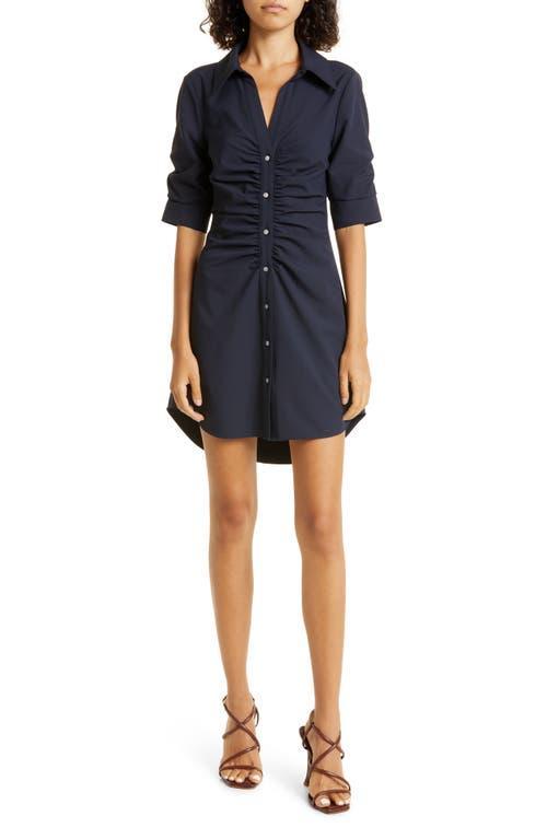 Womens Elina Gathered Mini-Shirtdress Product Image