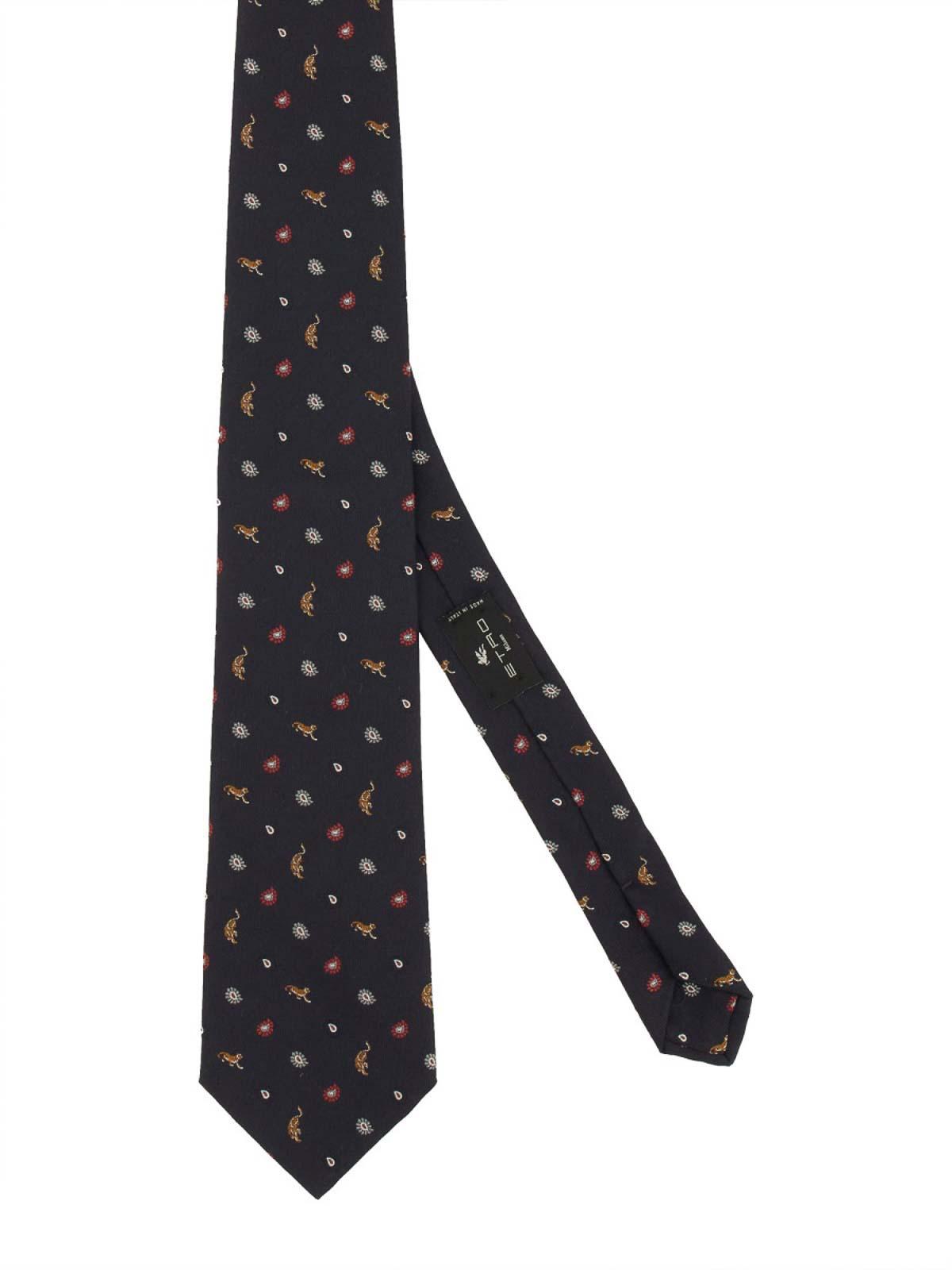 ETRO Silk Tie In Multicolor Product Image