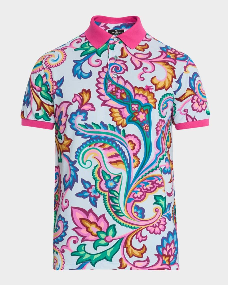 Men's Paisley Polo Shirt Product Image