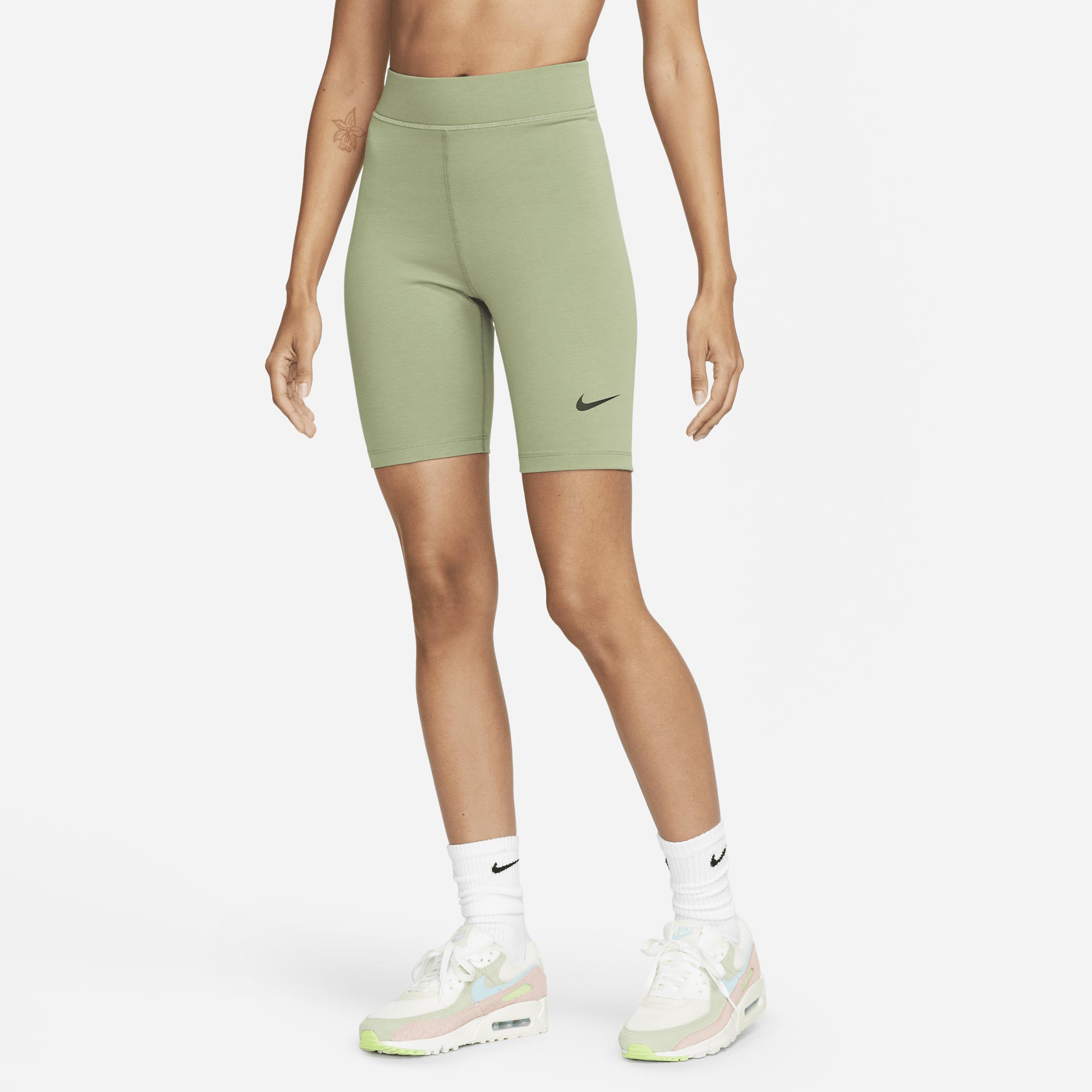 Womens Nike Sportswear Classics High-Waisted 8-in. Bike Shorts Green Product Image