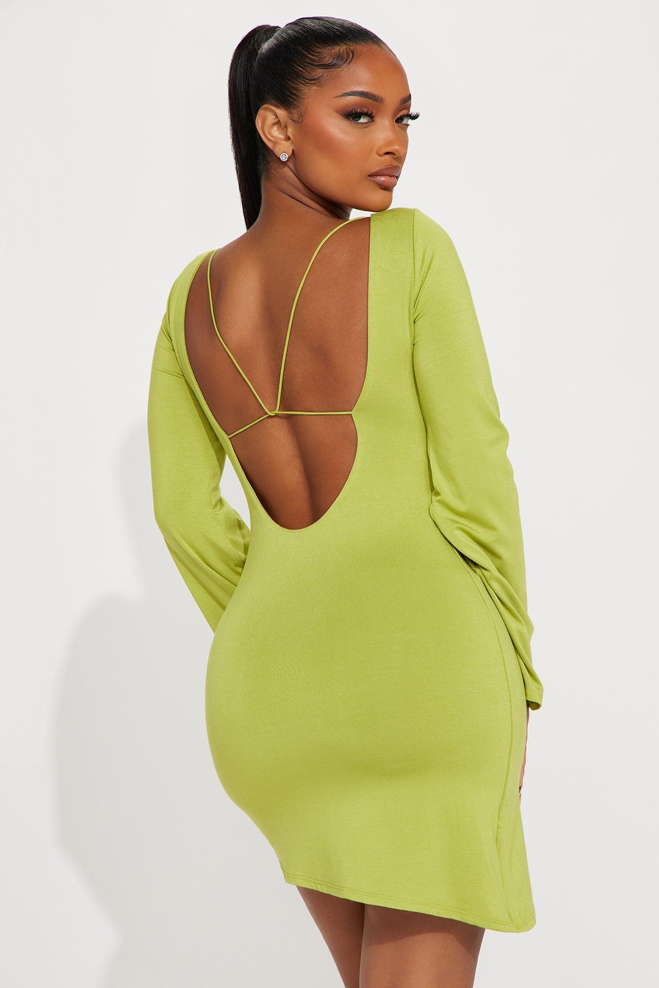 Candice Mini Dress - Chartreuse Product Image