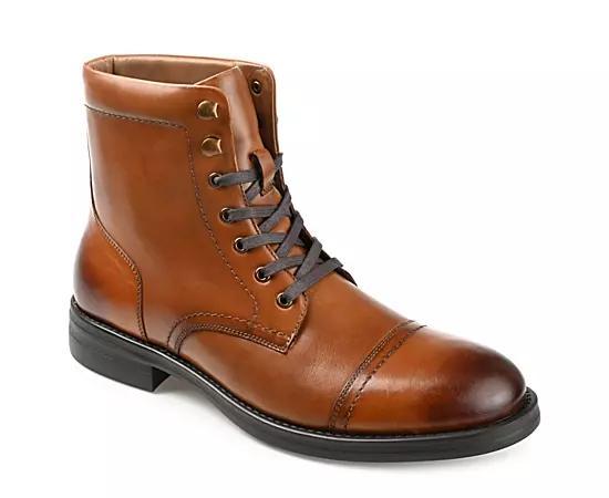 Thomas & Vine Darko Mens Leather Ankle Boots Grey Product Image