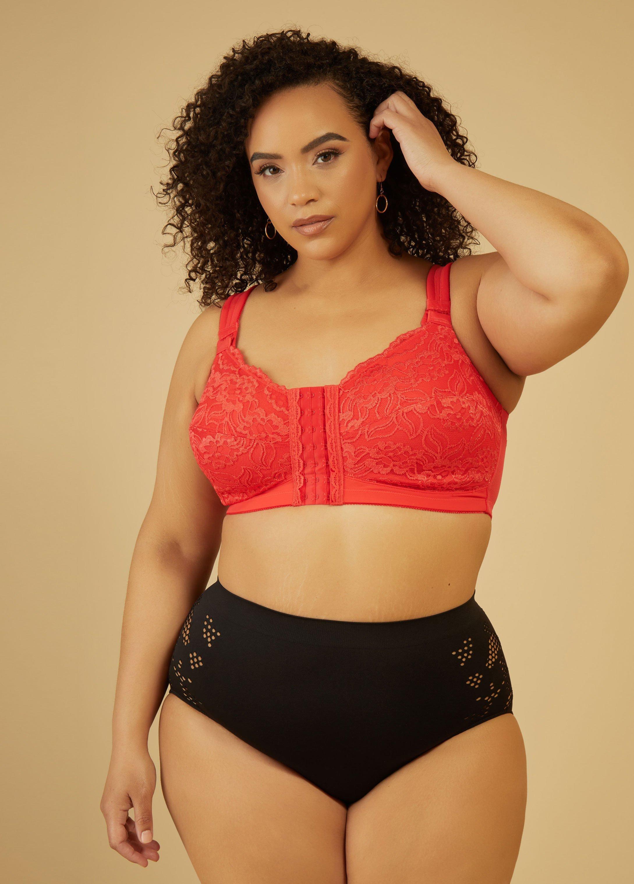 Plus Size Wireless Front Close Posture Bra Ashley Stewart Product Image