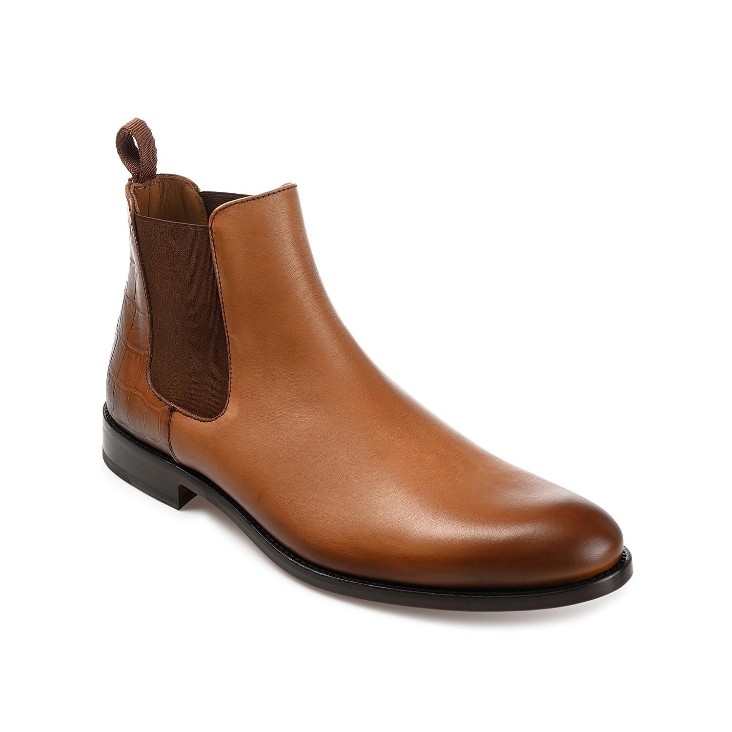 TAFT Hiro Croc Embossed Leather Chelsea Boot Product Image