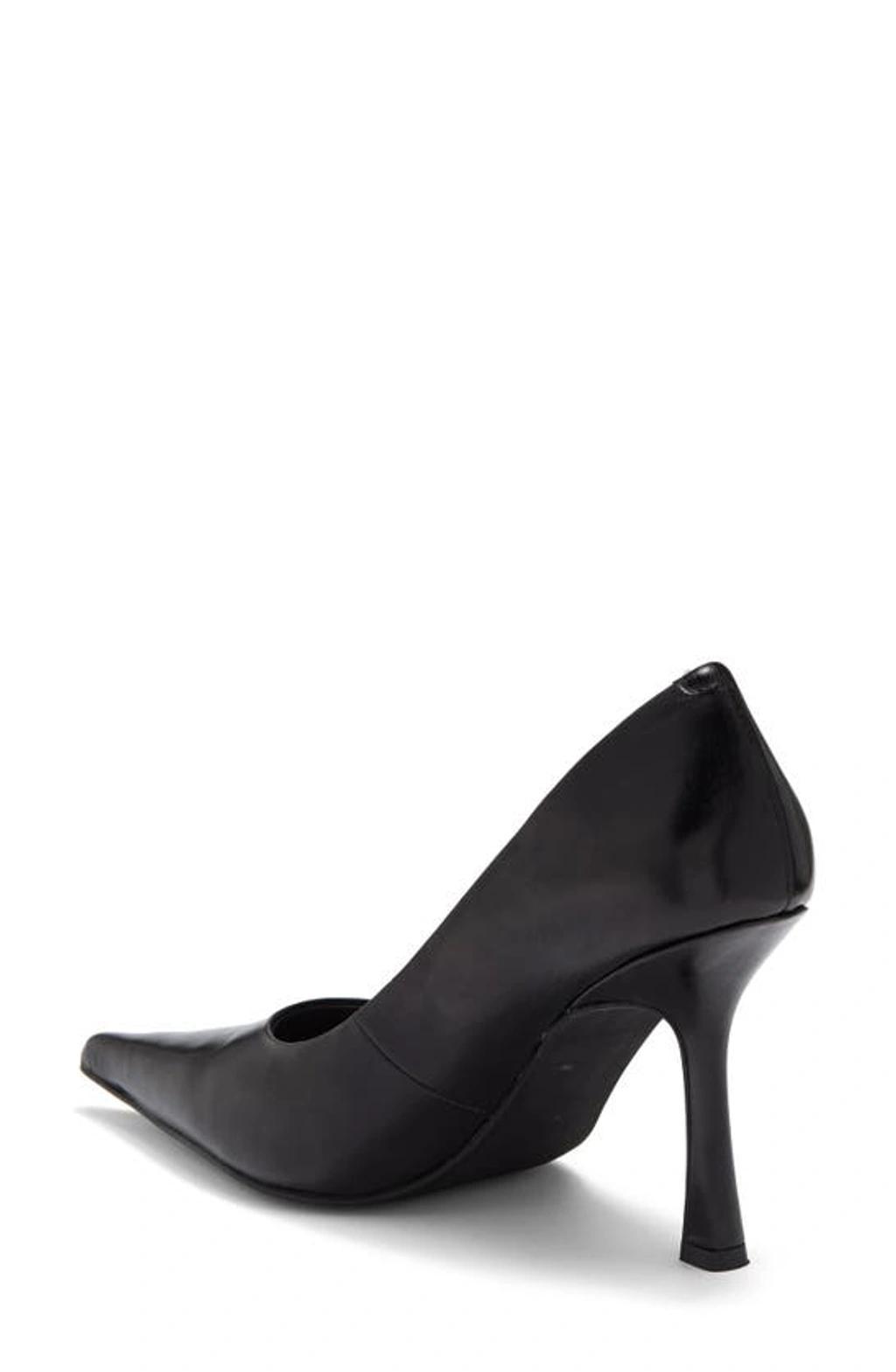 Formation Pointed Toe Pump In Black Patent Product Image