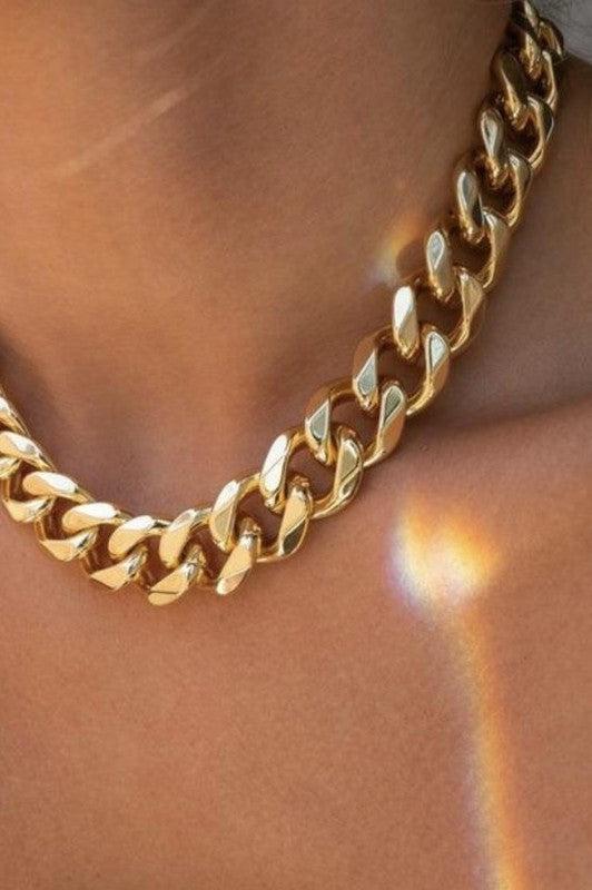 Chunky Cuban Chain Necklace Product Image