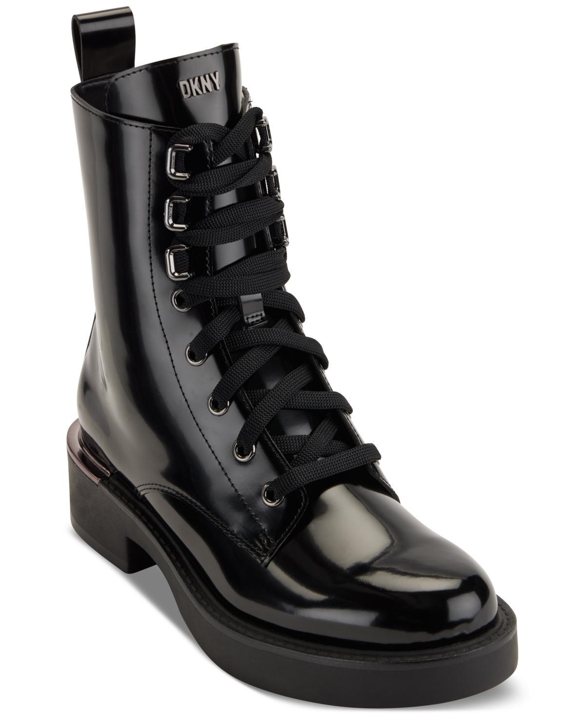 Dkny Womens Talma Lace-Up Combat Boots Product Image