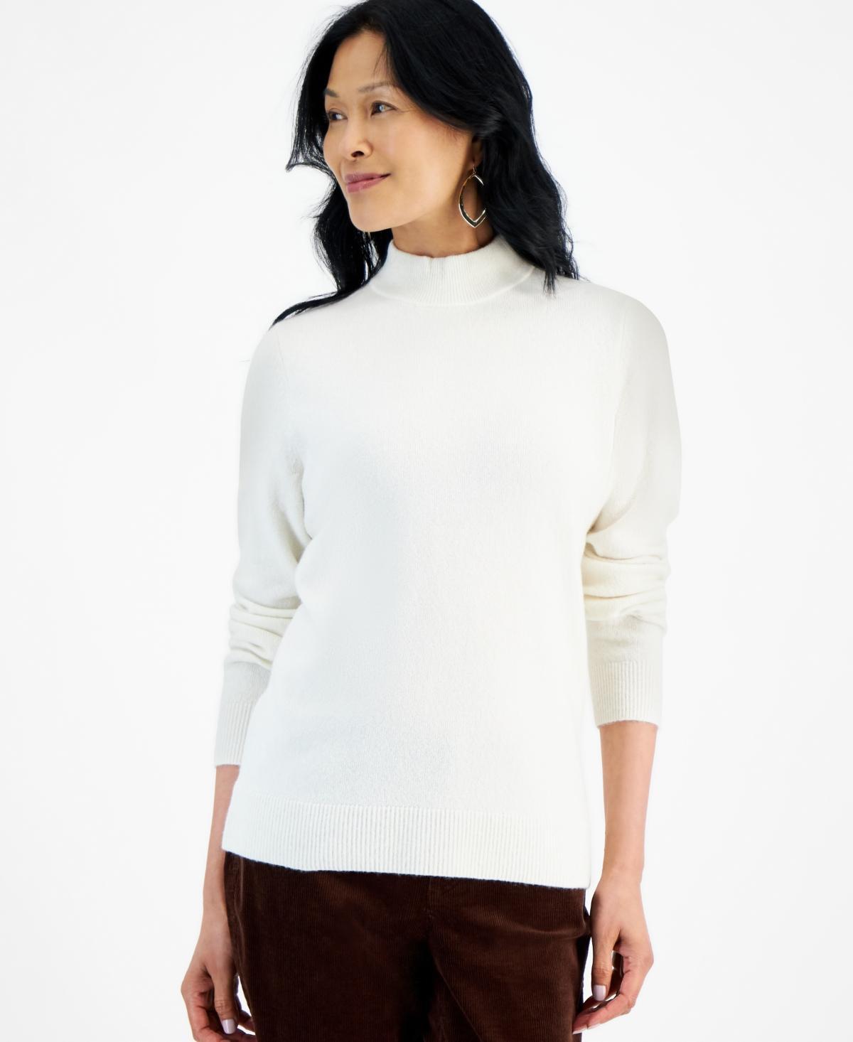 Style & Co Womens Cozy Mock-Neck Long-Sleeve Sweater, Created for Macys Product Image