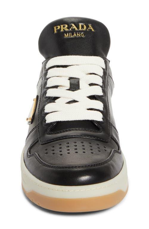 Leather Low-top Sneakers In Black Product Image