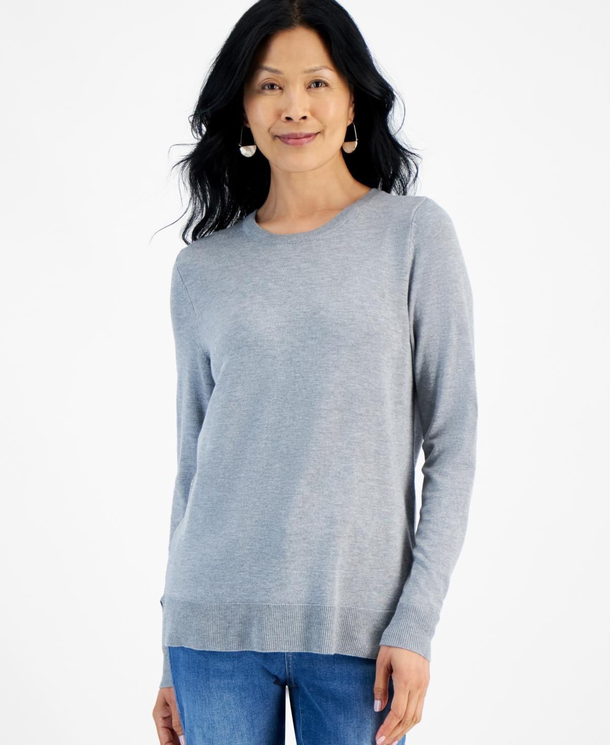 Style & Co Womens Long Sleeve Crewneck Sweater, Created for Macys Product Image