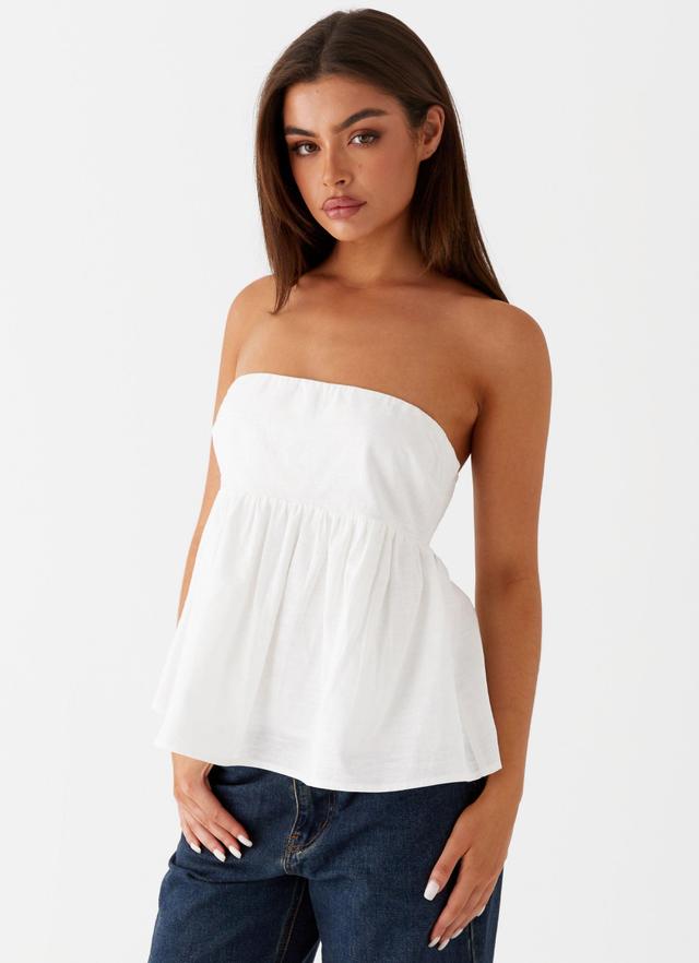 Cassie Tube Top - White Product Image