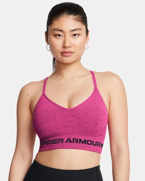 Women's UA Seamless Low Long Heather Sports Bra Product Image