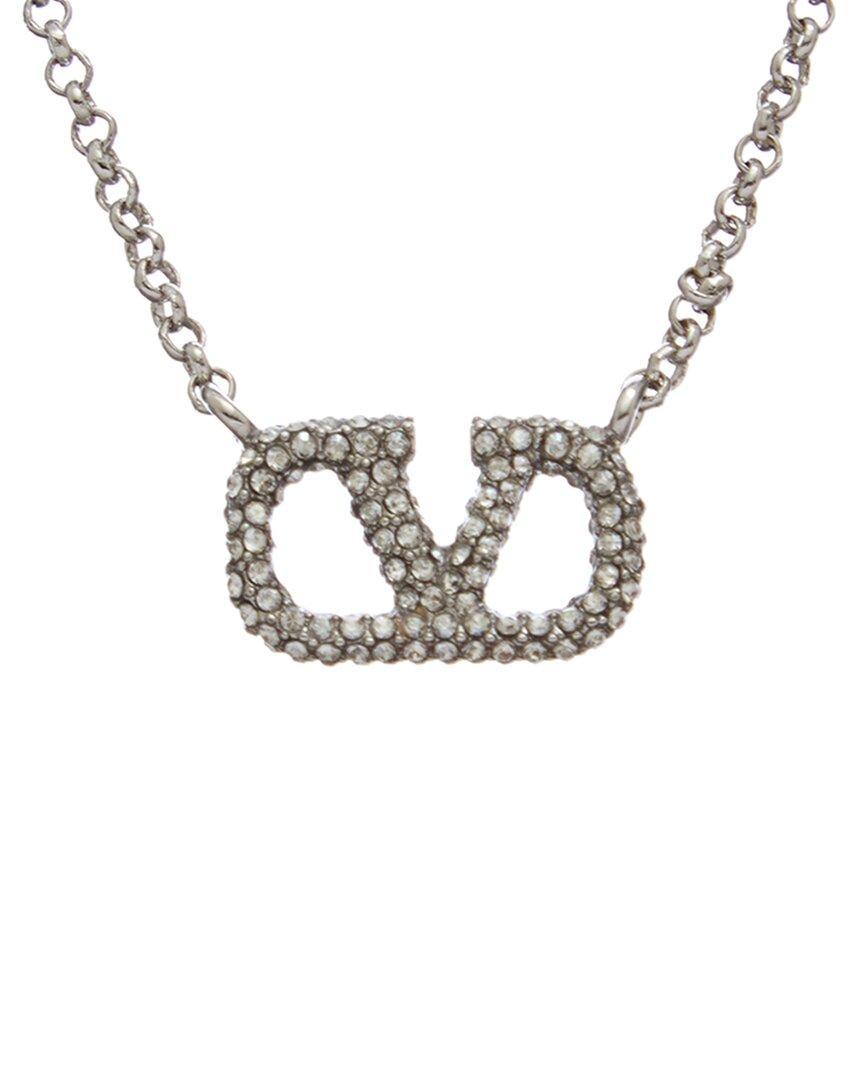 Valentino Vlogo Signature Pendant Necklace In Silver Product Image