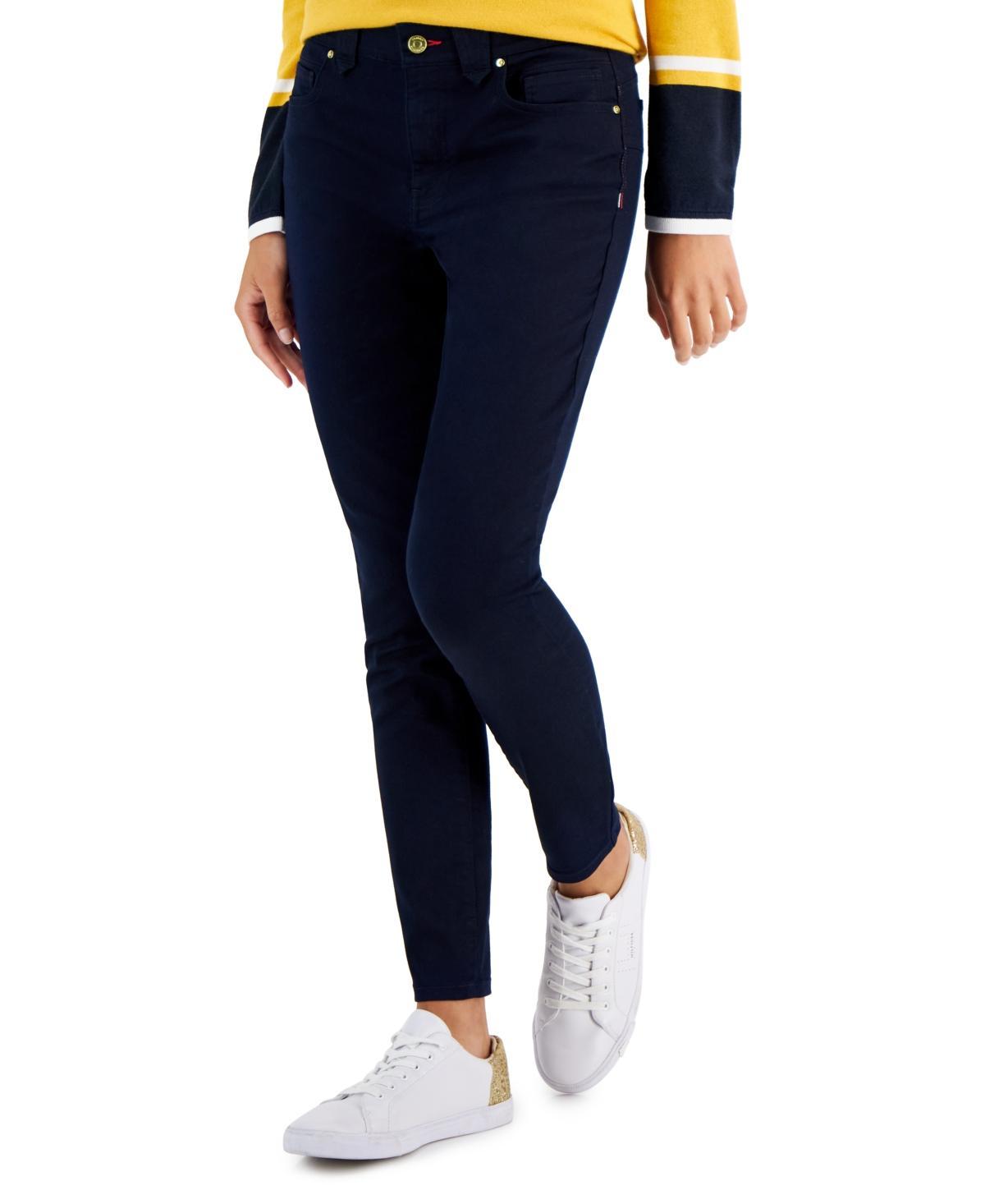 Tommy Hilfiger Womens Th Flex Waverly Sateen Skinny Pants Product Image