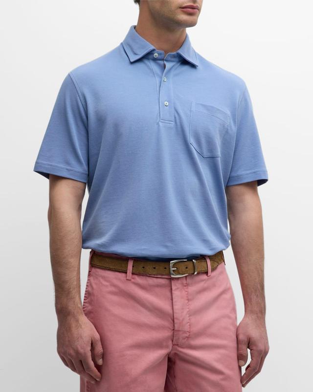 Mens Pique Pocket Polo Shirt Product Image