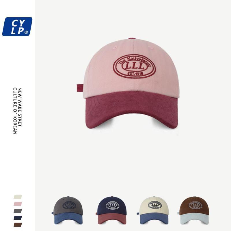 Lettering Embroidered Baseball Cap Product Image