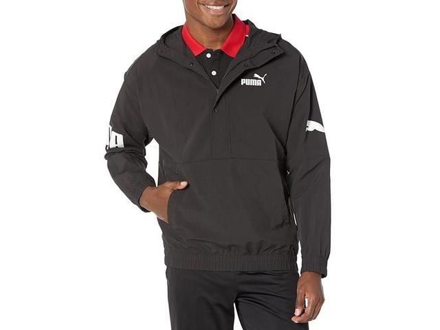 PUMA Power Hooded 1/2 Zip Windbreaker Men's Clothing Product Image