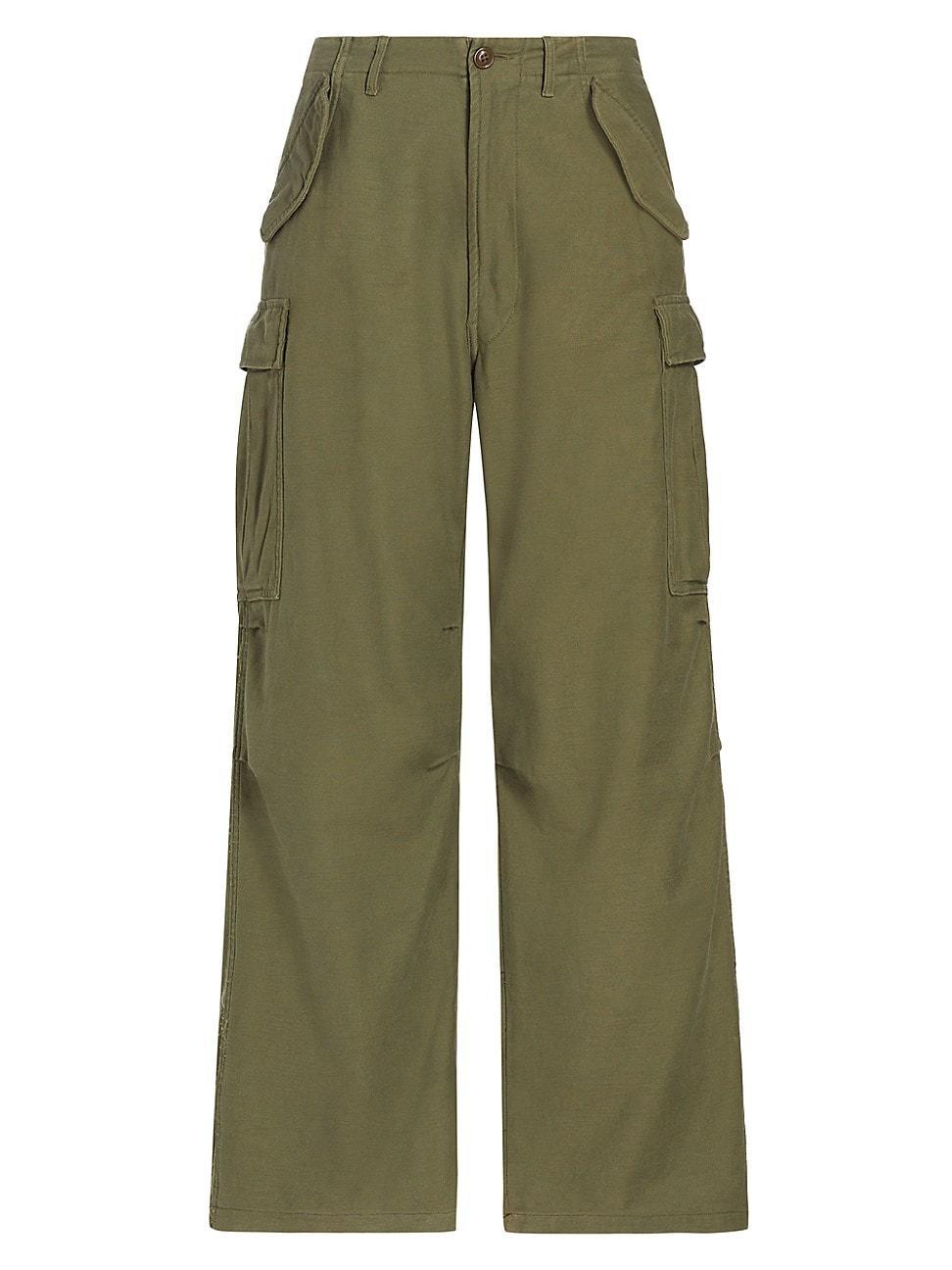 Womens Wide-Leg Cargo Pants Product Image