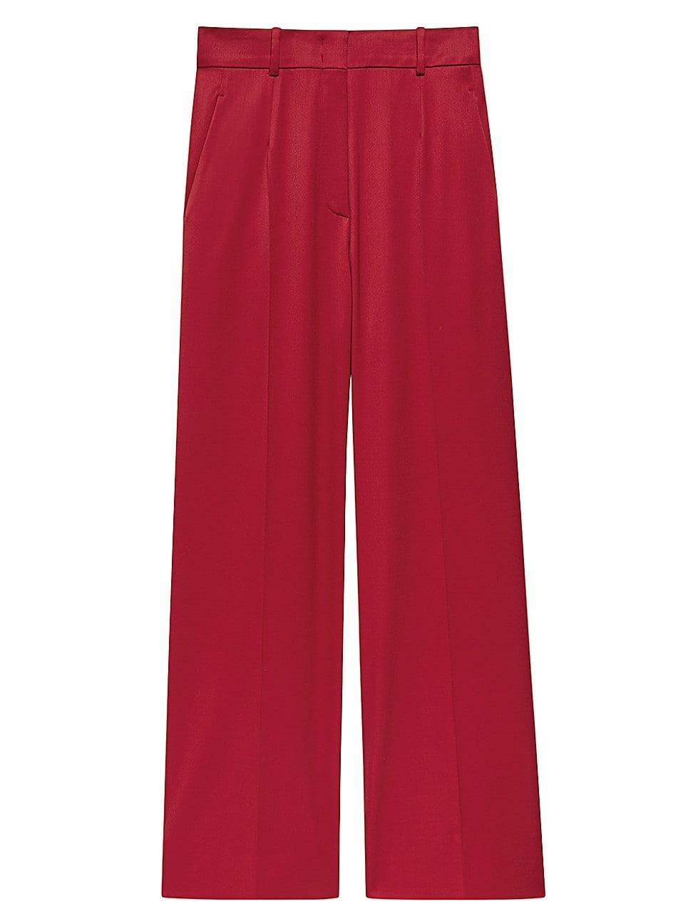 Womens Wool-Blend Suiting Trousers Product Image