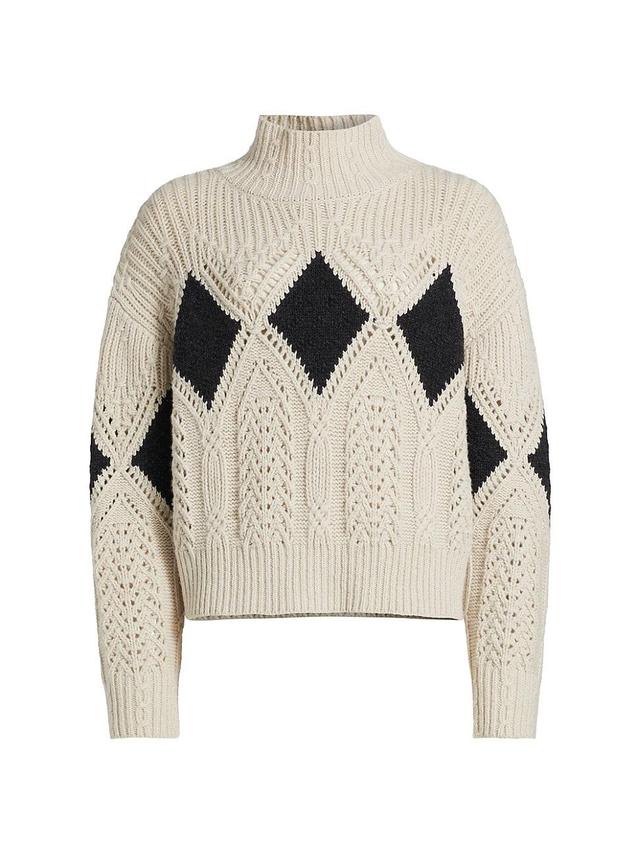 Womens Grady Ribbed Cable-Knit Sweater Product Image