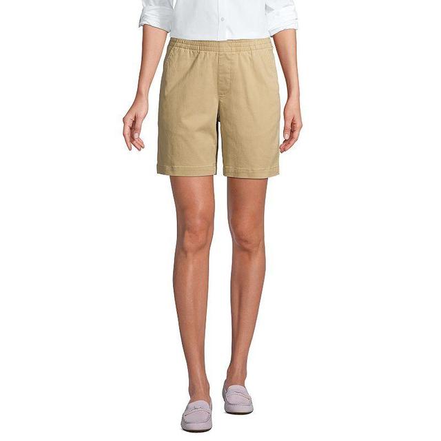 Lands End Petite Pull On 7 Chino Shorts Product Image