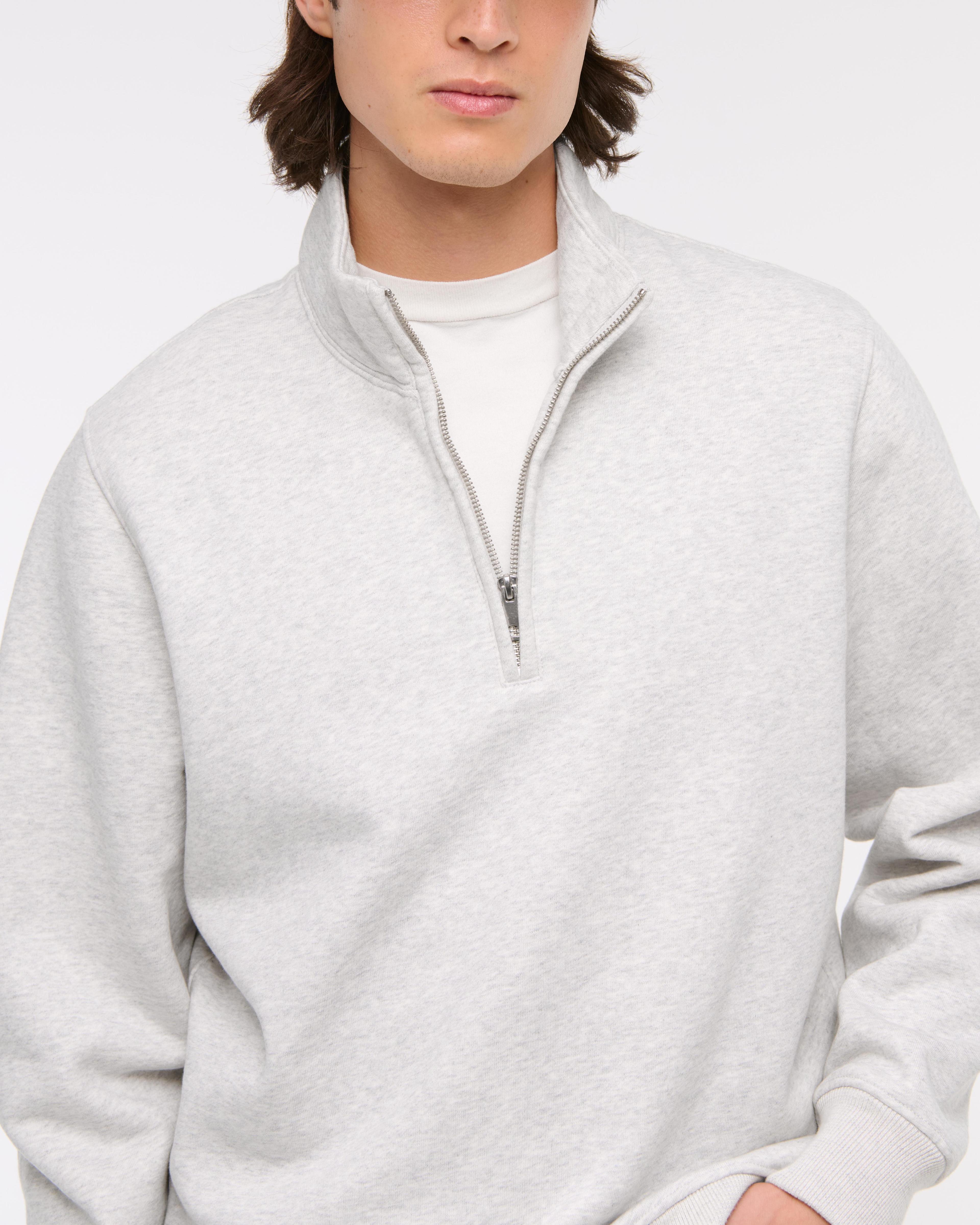 Essential Premium Heavyweight Half-Zip Sweatshirt Product Image