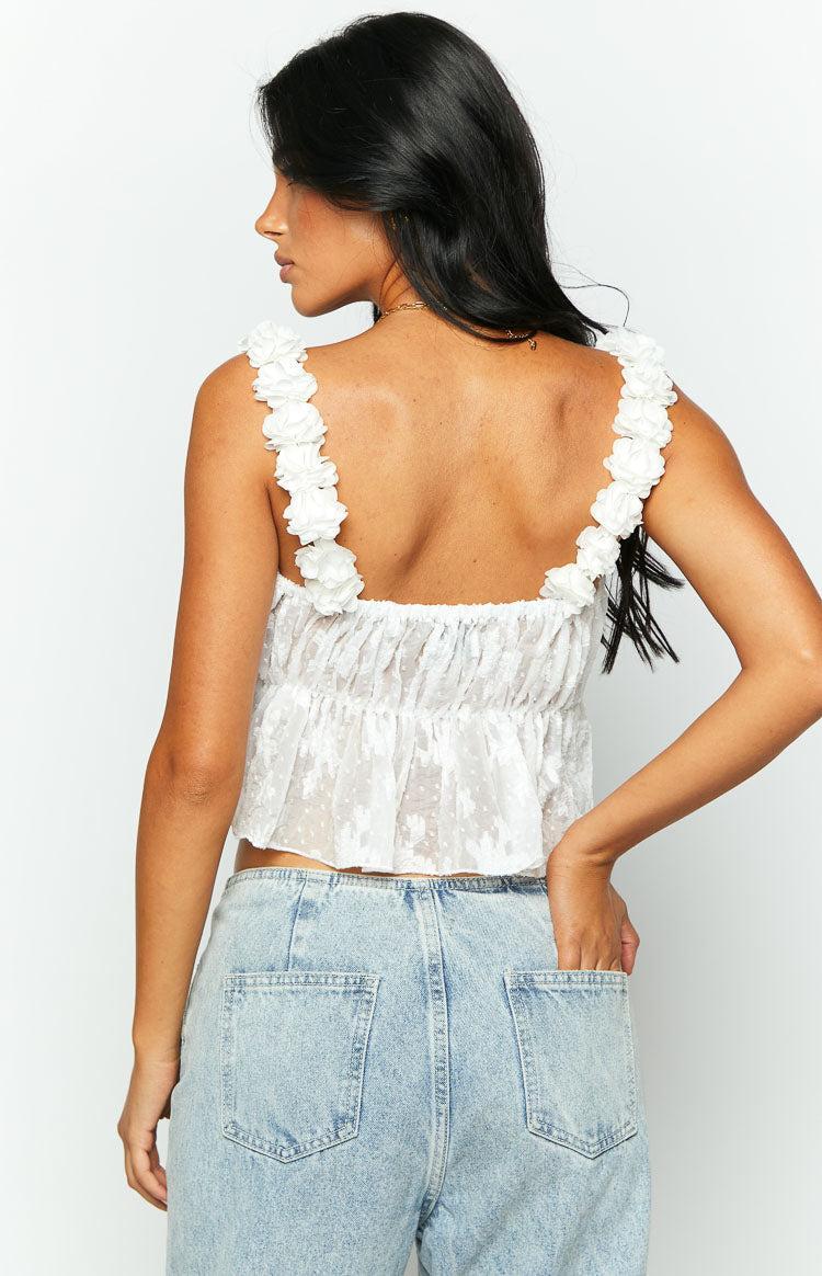 My Flower White Top Product Image