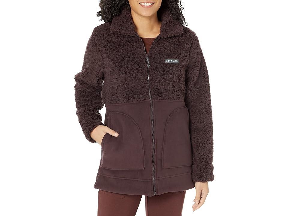 Columbia Winter Pass Sherpa Long Full Zip (New Cinder) Women's Clothing Product Image