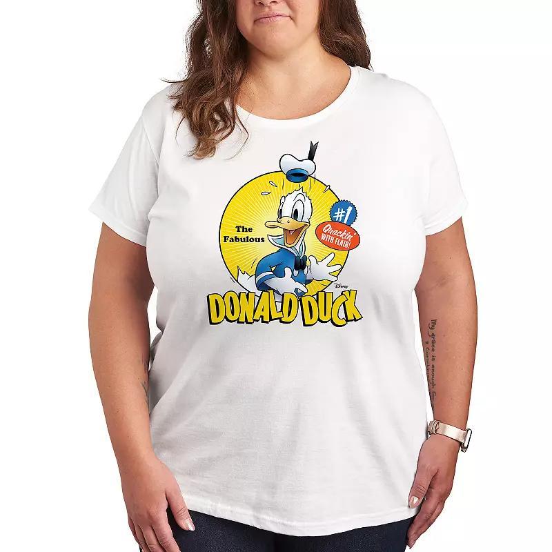 Disneys Donald Duck Plus Fabulous Graphic Tee, Womens Product Image