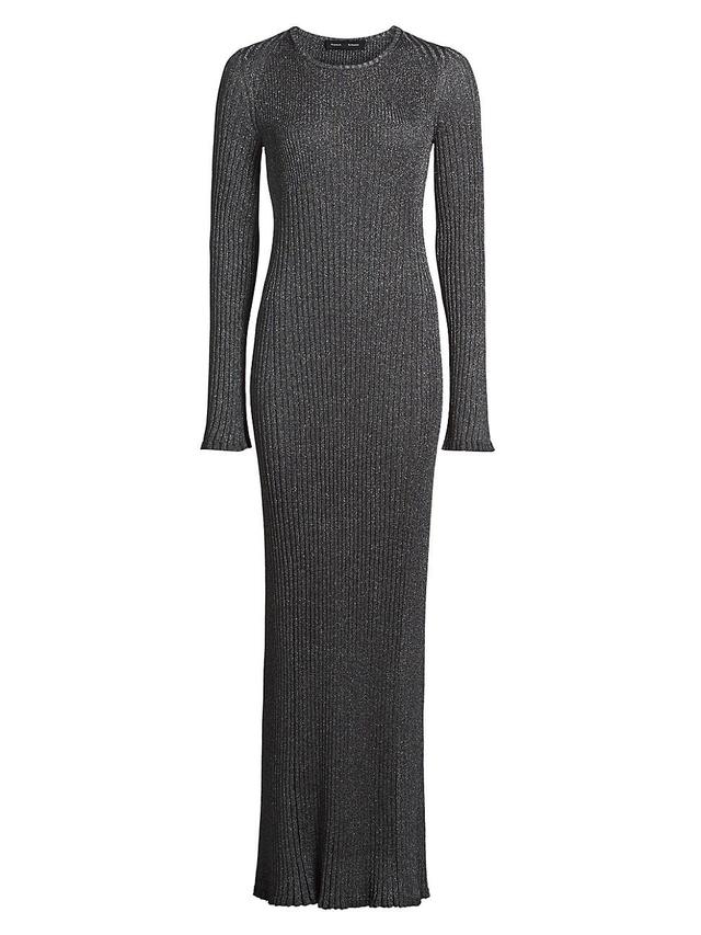 Womens Joni Metallic Rib-Knit Maxi Dress Product Image