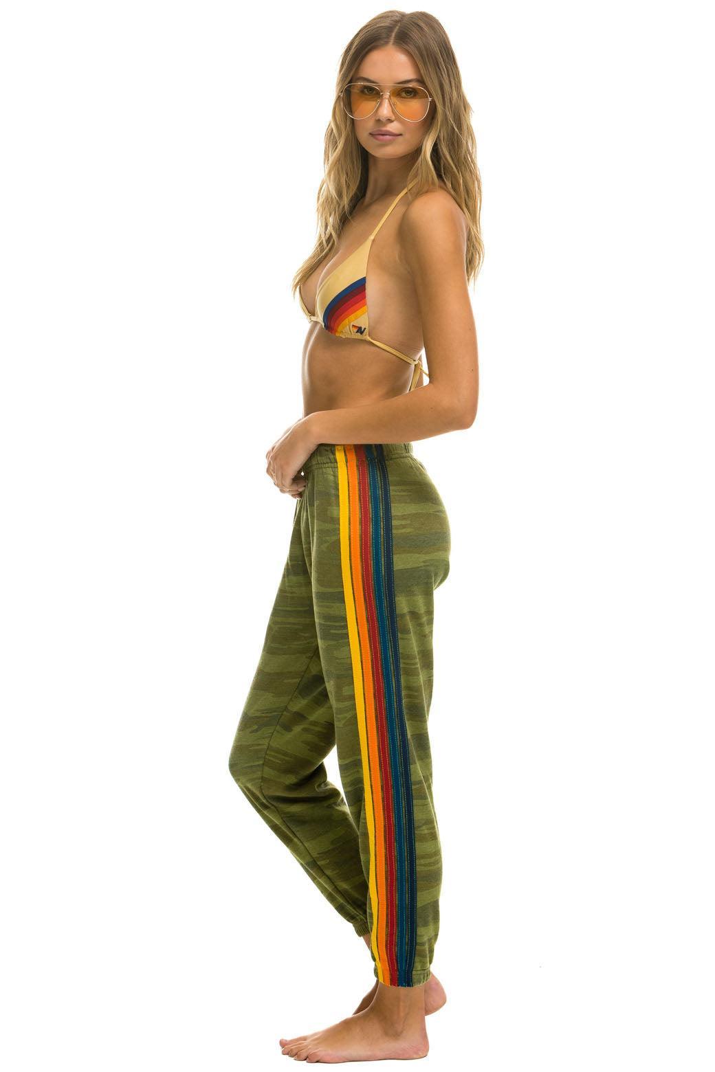 5 STRIPE SWEATPANTS - CAMO Female product image