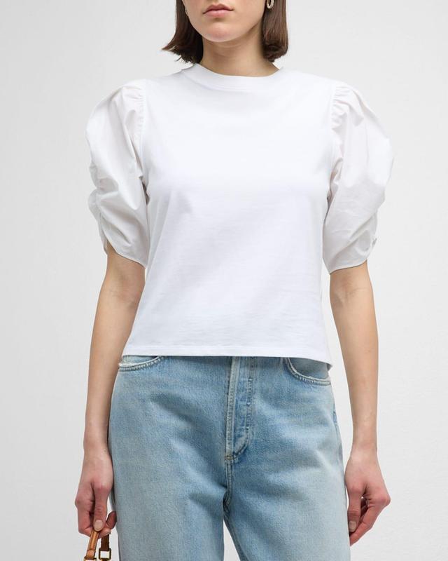 Pleated Puff-Sleeve Tee Product Image