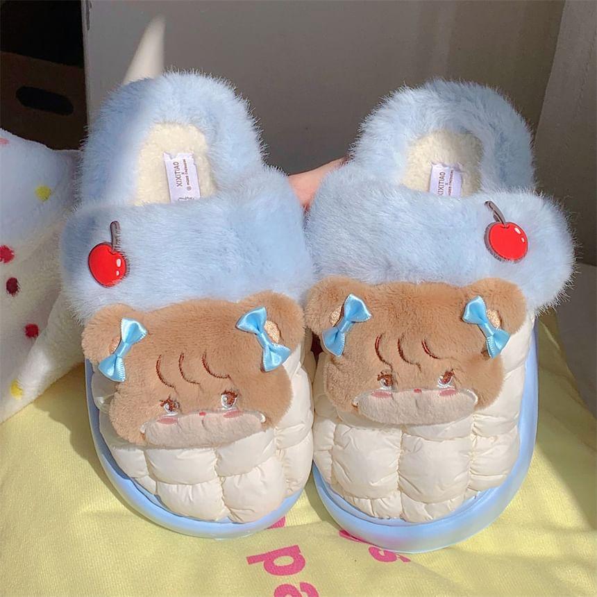 Cartoon Fluffy Slippers Product Image